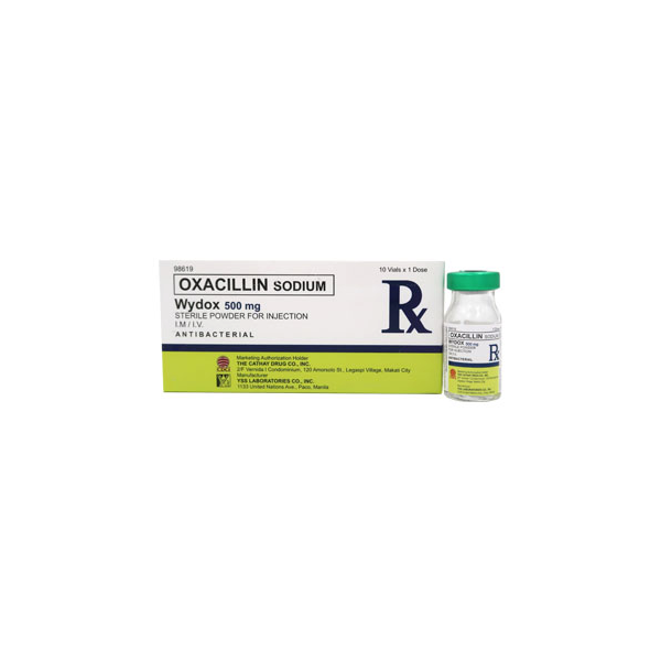 WYDOX Oxacillin 500mg Powder for IV/IM Injection 1's price in the ...